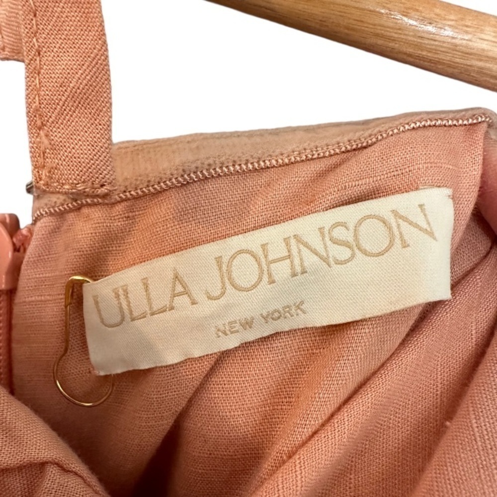New! ULLA JOHNSON Savannah Mini Dress Azalea - Picture 7 of 11